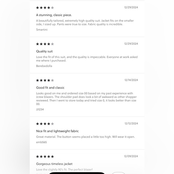 J Crew Collection Vivienne pinstripe navy blazer in Italian wool - Picture 8 of 12